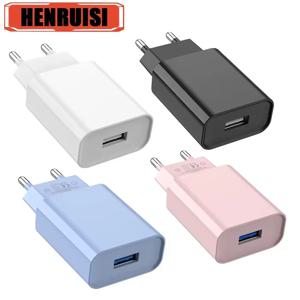 5V 2A USB 벽면 충전기 10W 고속 충전 휴대폰 충전기 전원 어댑터 (아이폰, 삼성, 샤오미, 화웨이용) EU/US 충전 플러그