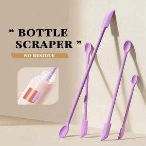 1/3개 실리콘 빈 병 스크레이퍼 (블랙 스크레이퍼 포함), 파운데이션 스크레이퍼, 작은 로션 병 스크레이퍼로 남은 화장품을 모두 사용하세요