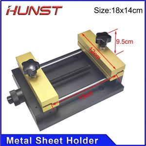 HUNST 금속 시트 홀더 마킹 부착물 고정 브래킷 금속 고정구 섬유 레이저 조각기 카드 절단용
