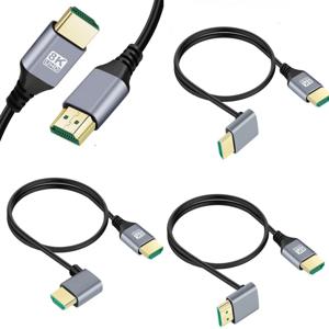 0.5m, 1m, 8K HDMI 2.1V, 남-남 연결 케이블, 좌우, 상하 각도 조절 가능, HD TV, 노트북, 프로젝터, PS4, PS5용 8K HDMI 케이블