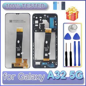 삼성 갤럭시 A32 5G 휴대폰 LCD 디스플레이 터치 스크린 교체용 삼성 A32 5G SM-A326B A326F A326U LCD 프레임 포함