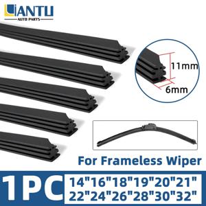 일반 프리미엄급 자동차용 부드러운 고무 스트립 교체품, 6mm 프레임리스 와이퍼 블레이드(14~32인치) 호환, 자동차 액세서리