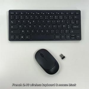 프랑스어 스페인어 러시아어 한국어 2.4G 무선 키보드 및 마우스 미니 콤보 세트 노트북 노트북 Mac 데스크탑 PC 컴퓨터