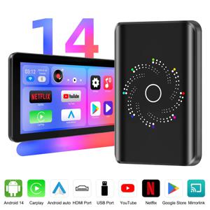 이조네트로닉스 3in1 안드로이드 14.0 카플레이 AI 박스 유선에서 무선으로 자동 USB WIFI 어댑터 유튜브 넷플릭스 유니버설 TV 박스