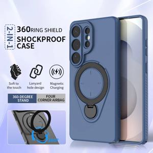 360 °   회전식 자석 거치대 폰 케이스 삼성 갤럭시 S26 S26Plus S26Ultra 무선 충전 충격 방지 보호 커버