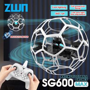 SG600 MAX 2.4G RC 레이싱 풋볼 드론 3D 풀 프로텍션 압력 고도 브러시리스 원격 제어 쿼드콥터 어린이 및 성인용