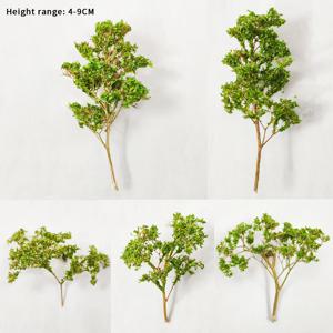 5개입 조경 미니어처 해양 나무 4-9cm 사실적인 나무 모델 DIY 모델 제작/철도 기차 레이아웃/디오라마 키트용