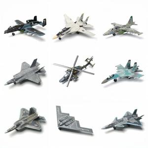 1/72 조립형 전투기 미국 F22 F14 톰캣 소련 SU-35 Su-57 항공기 모델 군사 블록 장난감