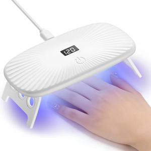 2-in-1 핸드헬드 & 데스크탑 UV 네일 램프: 4가지 타이머 설정 및 휴대용 디자인으로 듀얼 파장 빠른 경화