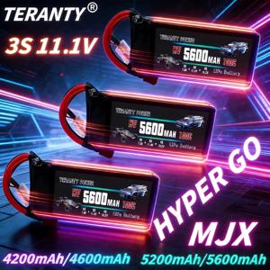 1/2/4개입 TERANTY 3S 5600mAh 리포 배터리 11.4V 100C T 플러그 포함 하이퍼 고 MJX RC 자동차 버기 트럭 FPV 드론 RC 모델 부품용