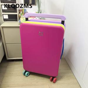 KLQDZMS 여행 가방 ABS+PC 탑승용 박스 대용량 트롤리 케이스 20인치 24인치 카트형 여행 가방 유니버설 휠 롤링 러기지