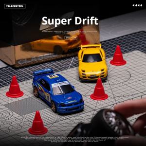 새로운 1/43 데스크탑 미니 RC 무선 조종 자동차 드리프트 카 RX7 레이싱 무선 조종 테이블 장식 JDM 모스키토 카 남자아이 선물