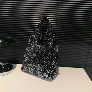 여성용 토트백 스팽글 숄더백 트렌디한 호보백 명품 디자이너 핸드백 슬라우치 언더암백 직장, 여행, 쇼핑용