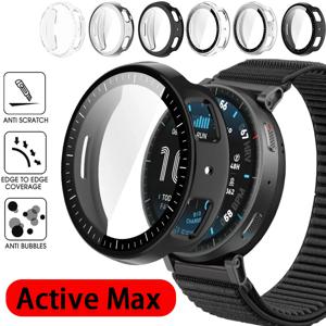 Amazfit Active Max 용 PC TPU 강화 보호 케이스 풀 커버리지 충격 방지 스크린 커버 안티 스크래치 범퍼 보호 쉘