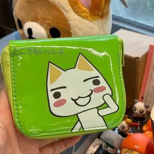 귀여운 토로 고양이 클래식 동전 지갑 이노우에 토로 카드 가방 숏 월렛 수납 가방 애니메이션 주변기기 ID 세트 수납 가방 소녀 지갑