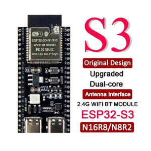 ESP32-S3-DevKitC-1 개발 보드(아두이노 MCU용 2.4G Wifi BT 모듈 확장 포함) ESP32 S3 16MB 플래시 N16R8 44핀 듀얼 타입-C