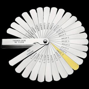 스테인리스 스틸 32피스 필러 게이지 세트, 정밀 기기 갭 캘리브레이션 도구, 자동차 밸브 필러 게이지 키트