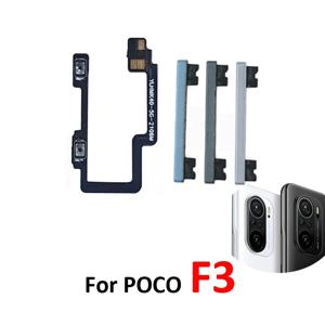 Xiaomi Poco Pocophone F3 용 새 볼륨 버튼 위로 아래로 스위치 제어 키 내부 플렉스 케이블 수리 부품