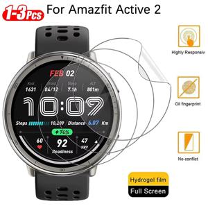 1-3PCS Amazfit Active 2 용 초박형 투명 하이드로 겔 필름 Amazfit Active 2 액세서리 용 보호 필름 커버 교체