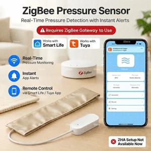 Zigbee 압력 센서 Tuya 스마트 라이프 중력 감지 점유 감지기 배터리 구동 홈 오토메이션 의자 바닥 매트용