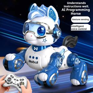 AI 스마트 바이오닉 로봇 말 프로그래밍 가능 원격 제어 음성 활성화 제스처 감지 전기 로봇 애완 동물 반려 장난감