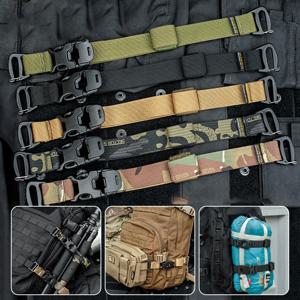 MOLLE 버클 클립이 있는 스트랩, 전술 장비 압축 스트랩, 아웃도어 백팩 액세서리 스트랩, 러기지 스트랩, 도구용 스트랩