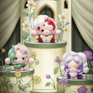 팝마트 팝빈 스컬판다 페탈스 인 포 아크트 시리즈 블라인드 박스 미스터리 박스 장난감 인형 귀여운 애니메이션 피규어 장식품 컬렉션
