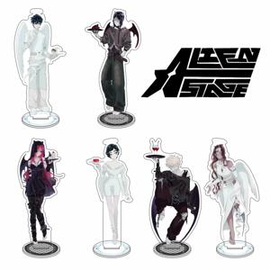 애니메이션 음악 ALIEN STAGE 15cm 아크릴 피규어 미지 루카 이반 현아 틸 수아 스탠딩 모델 데스크탑 장식 팬 선물 키체인