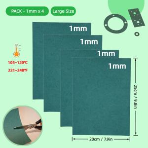 4PCS 1mm 가스켓 종이 시트 찢어짐 방지 내열성 내유성 DIY 엔진 가스켓 스쿠터 오토바이 잔디 깎는 기계 전기톱