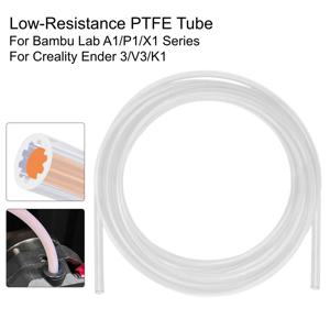 별 모양 PTFE 튜브 필라멘트 파이프 흰색/반투명 저저항 테플론 보우덴 튜브 3D 프린터용 Bambu Creality Voron