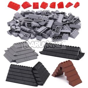 MARUMINE 114PCS 지붕 타일 팩 MOC 벽돌 부품 세트 도시 집 스트리트 뷰 빌딩 블록 DIY 액세서리 6119와 호환 가능