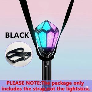 K-POP 라이트스틱 크로스바디 스트랩, 솔리드 조절형 랜야드, 콘서트 팬 파티용 휴대용 벨트, 라이트스틱 미포함