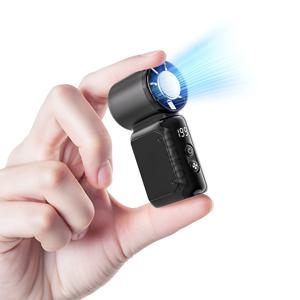 휴대용 미니 선풍기, 199단계 속도 조절 USB 충전식 핸드헬드 아이스 쿨링 팬, LED 디스플레이 포함, 메이크업, 여행용, 여성을 위한 여름 선물