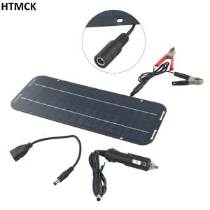 12V 단결정 태양광 패널 트리클 배터리 충전기, 자동차, 밴, 모터용 12V 출력을 갖춘 휴대용 태양광 발전 유지보수 키트