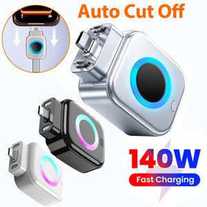 USB C 휴대폰 완전 충전 지능형 분리기 타입-C 140W 고속 충전 어댑터 휴대폰 완전 충전 자동 전원 차단 충전기