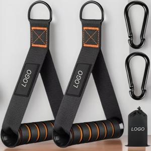 새로운 2PCS D-링 풀 로프 그립 피트니스 액세서리 운동 밴드 핸들 랠리 핸들 요가 해먹 핸들 저항 밴드