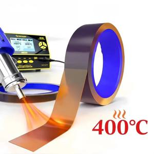 400 ° C PCB BGA 납땜 보호 수리용 고온 내열성 폴리이미드 절연 테이프 2-35mm 35M