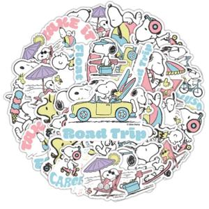 100PCS 만화 애니메이션 스누피 스티커 장식 DIY 전화 노트북 가방 노트북 냉장고 낙서 만화 스티커