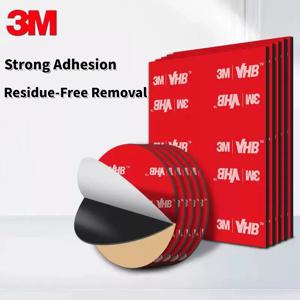 3M 5pcs 강력한 양면 테이프 접착제 5952 검정색 사각형/원형 VHB 폼 테이프 고점도 무흔적 자동차 특수 테이프