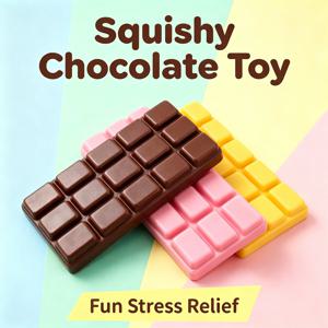 시뮬레이션 초콜릿 바 스퀴시 장난감 슬로우 라이징 피젯 토이 스트레스 해소 ASMR 감압 불안 완화 데스크탑 장난감 선물