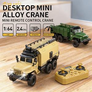 1:64 스케일 합금 RC 트럭 2.4GHz 미니 6륜 4WD 운반차, 어린이용 전동 무선 조종 자동차, 명절 선물 장난감