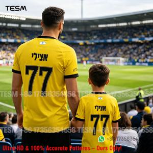 TESM 남성 팬 NO.77 축구 셔츠 가족 매칭 축구 티셔츠 3D 프린팅 반팔 트레이닝 & 경기용