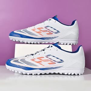 베이직 데일리 TF 축구화 통기성 PU 원단 벤더블 고무 밑창 미끄럼 방지 내마모성 아마추어 터프 연습용 축구화