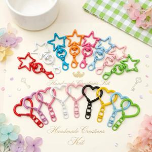 10-50Pcs 골드 스냅 후크 스타 키체인 랍스터 걸쇠 후크 키링 DIY 쥬얼리 제작 액세서리용