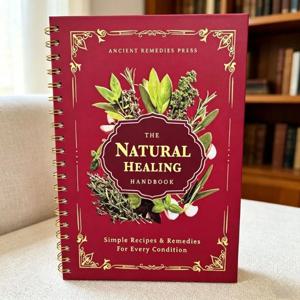 자연 치유 핸드북, 스파이럴 바운드 허브 가이드, 웰니스 애호가를 위한 홀리스틱 자연 요법 책, 영어판
