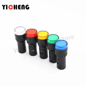 20개 16mm 패널 장착 신호 전원 표시등 파일럿 램프 AC DC 12V 24V 110V 220V 380V AD16 비컨 라이트 LED