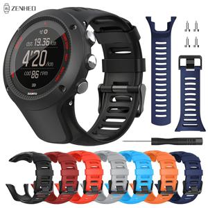 Suunto Ambit 시리즈 1/2/3 시계 밴드용 24mm 실리콘 스트랩 SUUNTO AMBIT 1/2/2S/2R/3P/3S/3R 스포츠 시계 밴드용