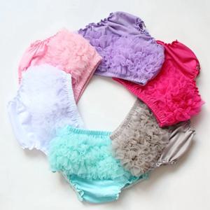 아기 면화 레이스 Bloomers 반바지 귀여운 아기 기저귀 커버 신생아 꽃 반바지 유아 패션 여름 새틴 바지 스커트