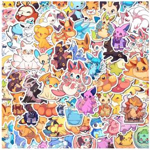 10/30/50/100pcs Kawaii 포켓몬 애니메이션 만화 스티커 귀여운 미적 데칼 노트북 전화 자동차 가방 장식 스티커 아이 장난감
