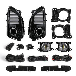 DLAA Led 안개 램프 DRL For Toyota Yaris Ativ Vios 2022 2023 주간 주행 등 앞 범퍼 헤드 라이트 커버 와이어 하네스 12V